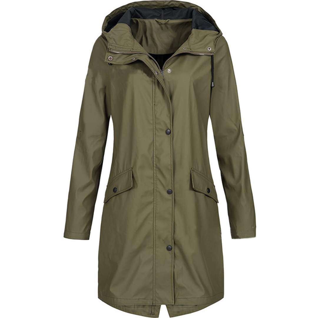 MARTA - LONG HOODED RAIN JACKET 1