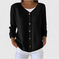 MARYVONNE | WOMEN'S V NECK BUTTON UP CARDIGAN SWEATER