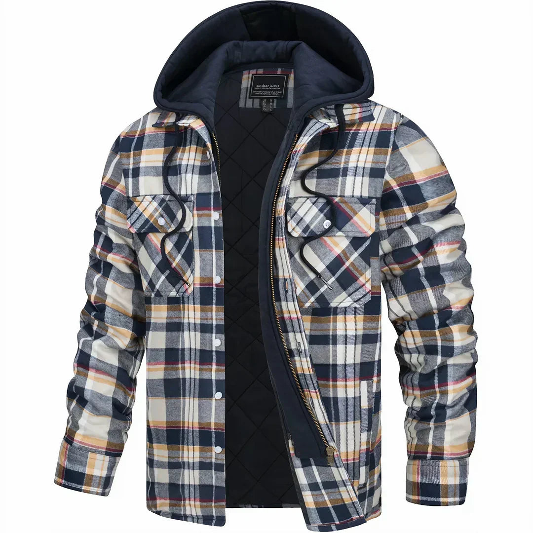 MASON | MEN'S FLANNEL JACKET PLAID SHACKET 1