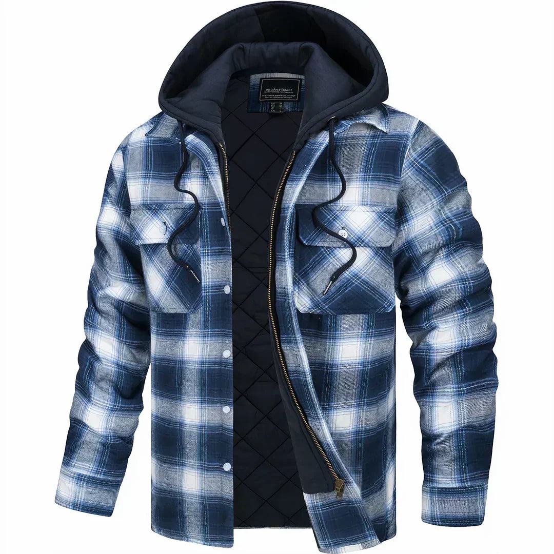 MASON | MEN'S FLANNEL JACKET PLAID SHACKET 2