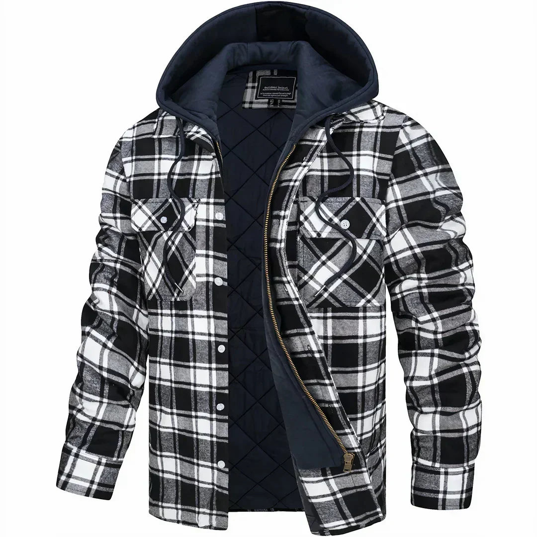 MASON | MEN'S FLANNEL JACKET PLAID SHACKET 4