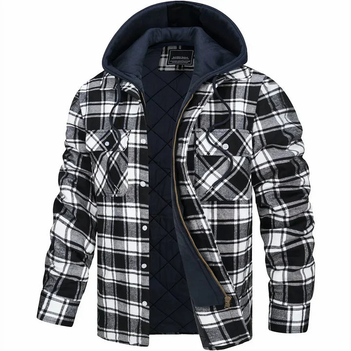 MASON | MEN'S FLANNEL JACKET PLAID SHACKET 4