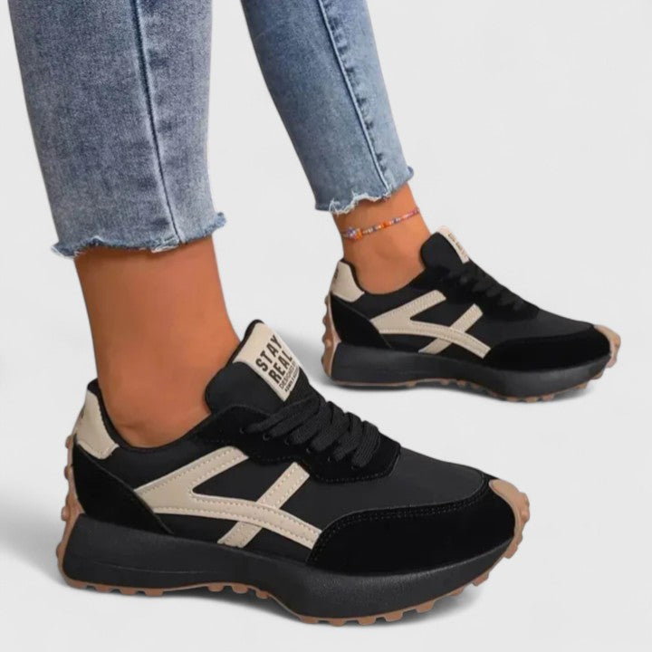MAUD | WOMEN'S RETRO SNEAKERS PLATFORM LACE UP 1