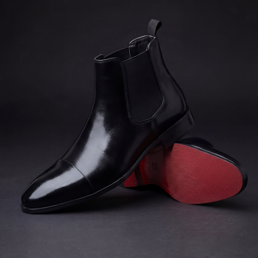 MERRICK - CAP TOE LEATHER CHELSEA BOOTS 1