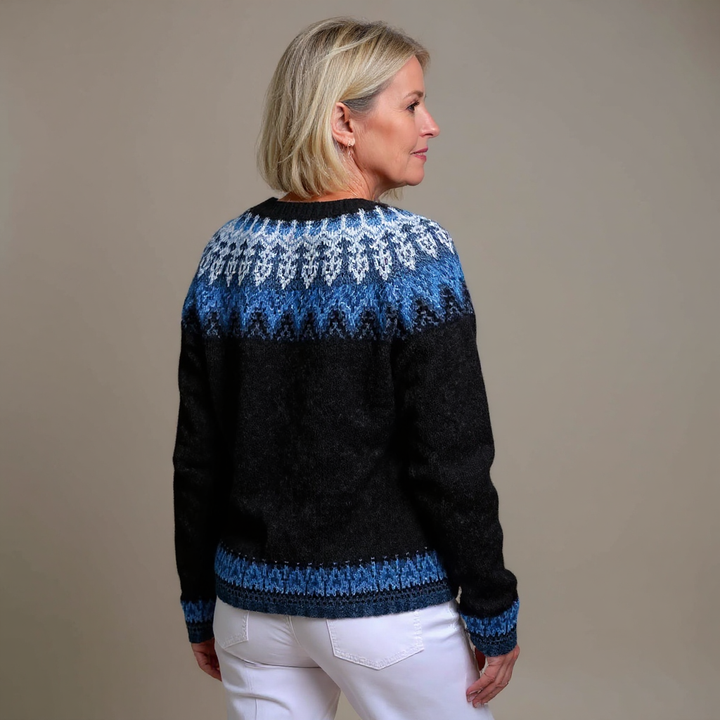 MONA | WOMEN'S FAIR ISLE CARDIGAN SWEATER CHRISTMAS KNIT BUTTON 2