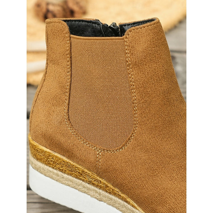 NADEGE | WOMEN'S PLATFORM CHELSEA WEDGE BOOTIES 8