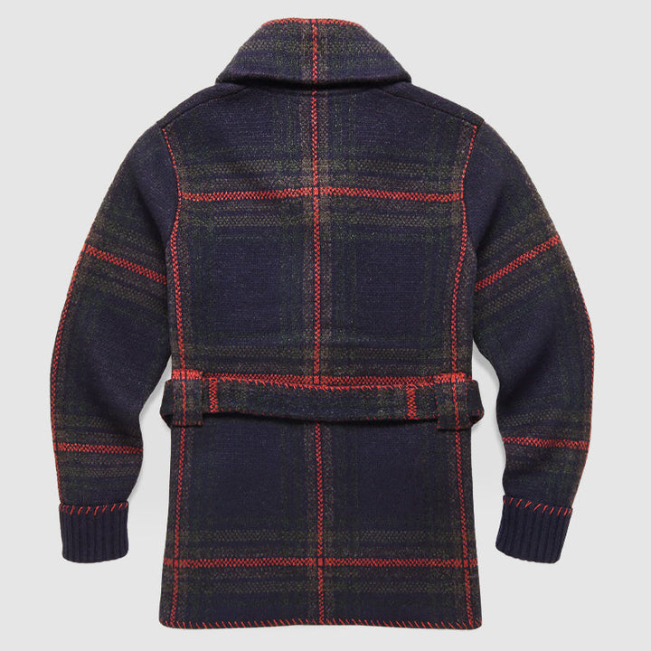 NARCISSE | MEN'S FAIR ISLE CARDIGAN KNIT SWEATER SHAWL COLLAR 2