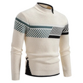 Nestor | Men's Color Block Mock Neck Sweater