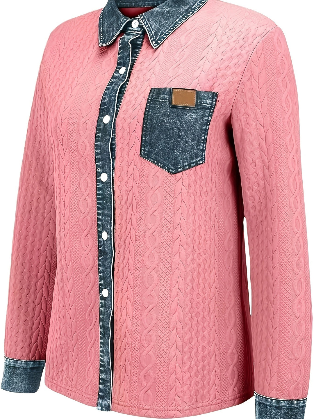 NICOLETTA | WOMEN'S LONG SLEEVE BUTTON UP SHIRT JACKET 10