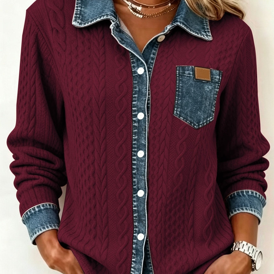 NICOLETTA | WOMEN'S LONG SLEEVE BUTTON UP SHIRT JACKET 6