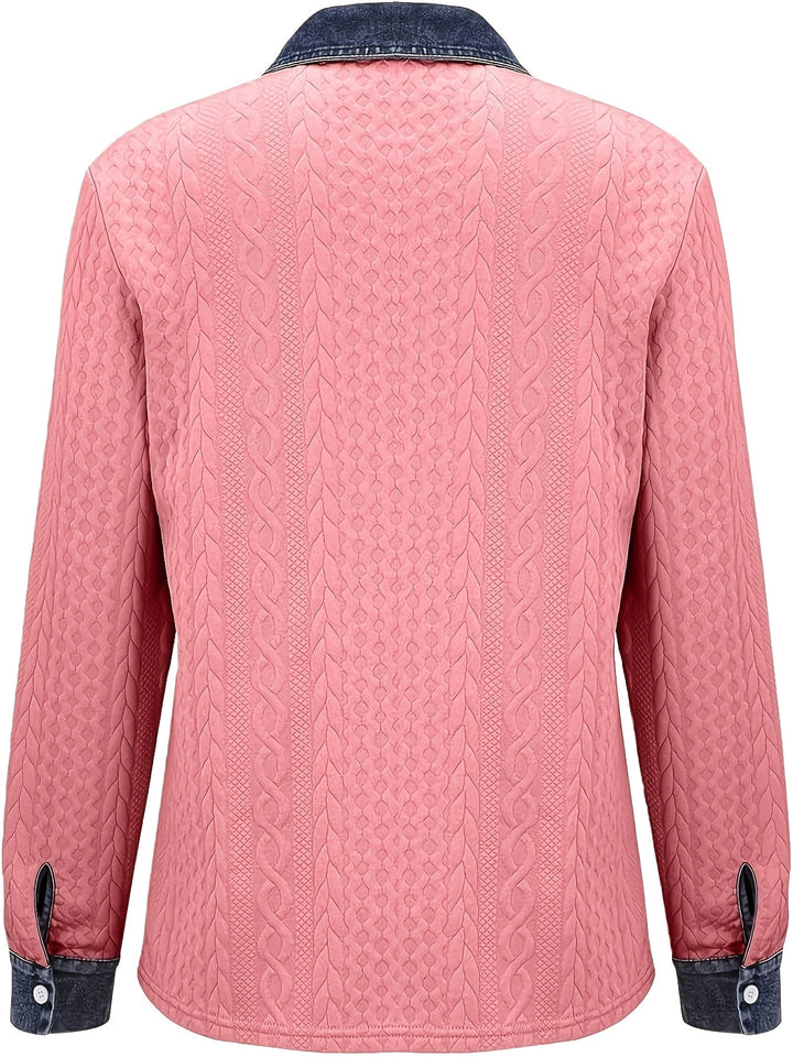 NICOLETTA | WOMEN'S LONG SLEEVE BUTTON UP SHIRT JACKET 9