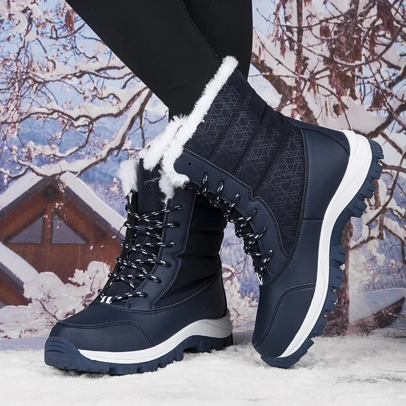 Women's Warm Waterproof Winter Boots – Detail View
