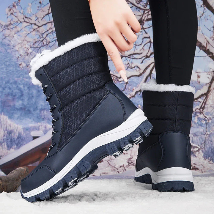 Women's Warm Waterproof Winter Boots – Detail View