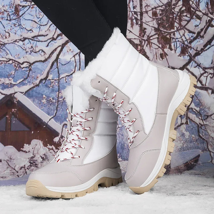 Women's Warm Waterproof Winter Boots – Detail View
