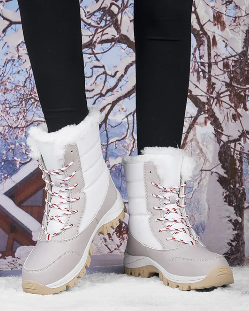 Women's Warm Waterproof Winter Boots – Detail View