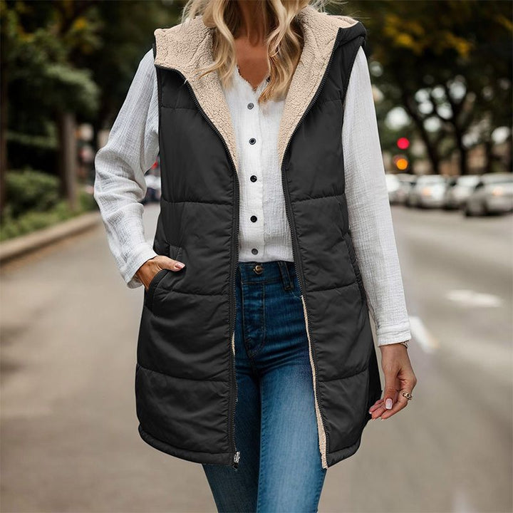 NOEMIE | WOMEN'S LONG QUILTED PUFFER VEST 3