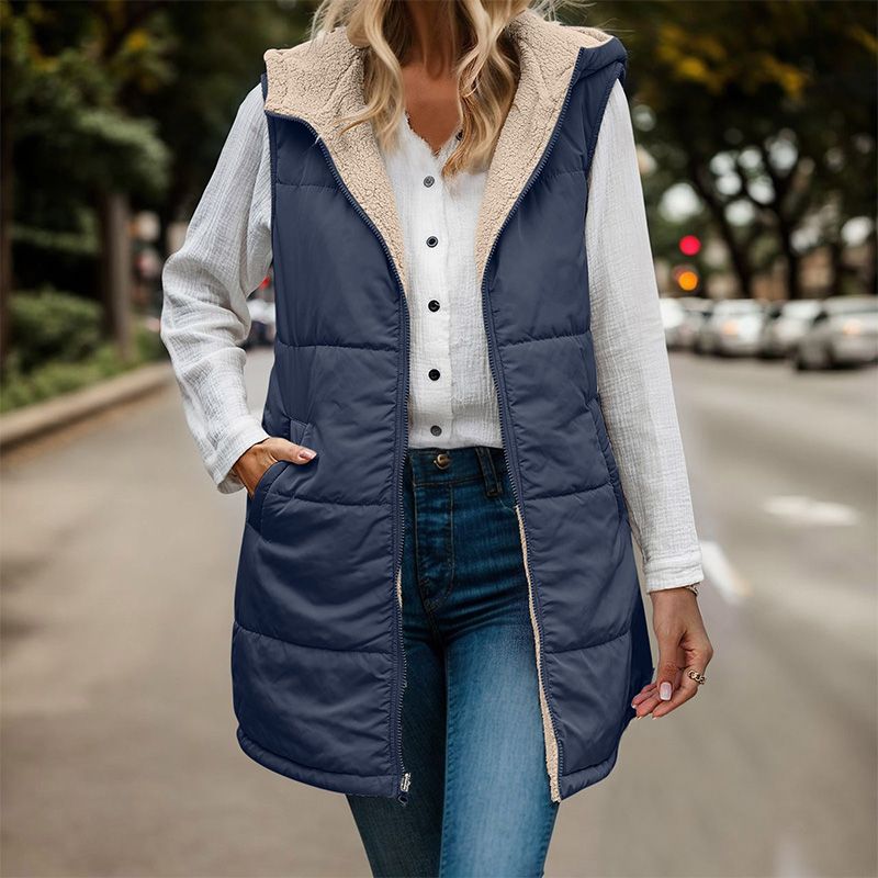 NOEMIE | WOMEN'S LONG QUILTED PUFFER VEST 4