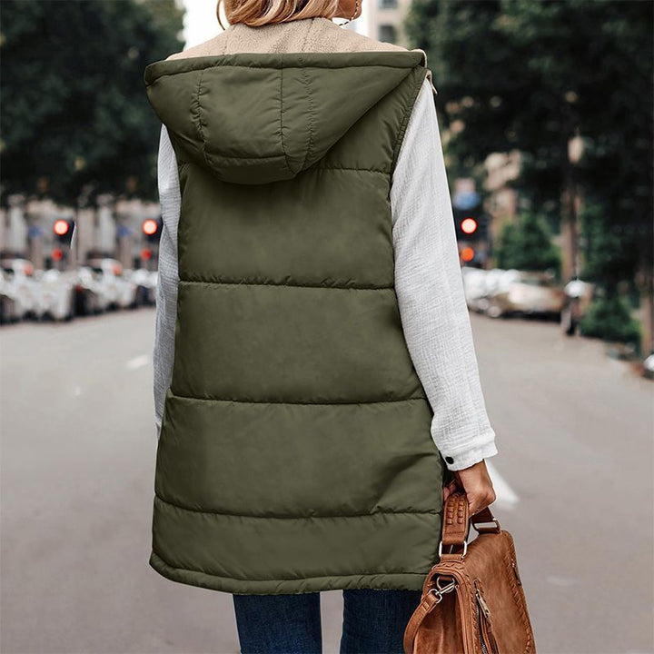 NOEMIE | WOMEN'S LONG QUILTED PUFFER VEST 5