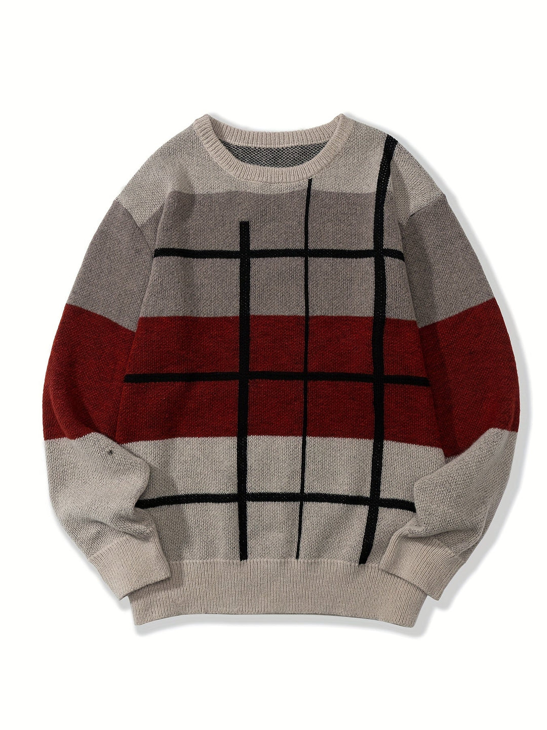 NORBERT | MEN'S STRIPED CREW NECK KNIT SWEATER 3