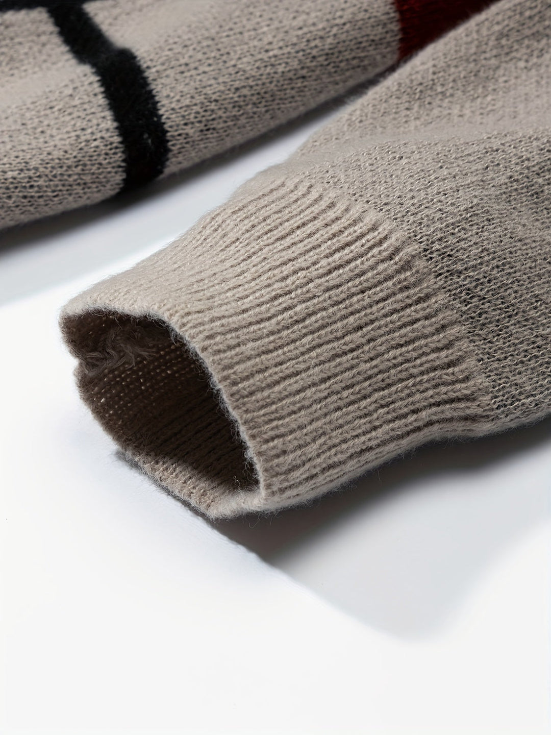 NORBERT | MEN'S STRIPED CREW NECK KNIT SWEATER 6