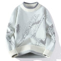 Nordmann | Men's Jacquard Crew Neck Knit Sweater