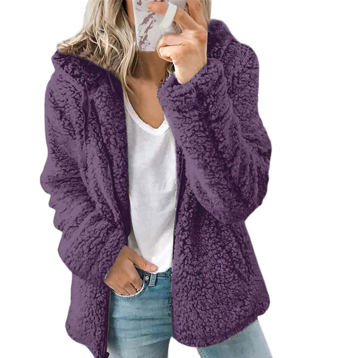 OCEANE | WOMEN'S FUZZY JACKET TEDDY SHERPA HOODED FLEECE 1