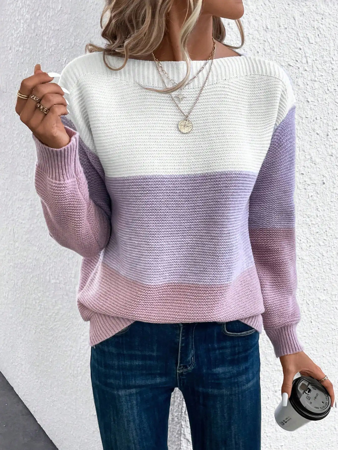 ODILE - COLORBLOCK KNIT SWEATER 8