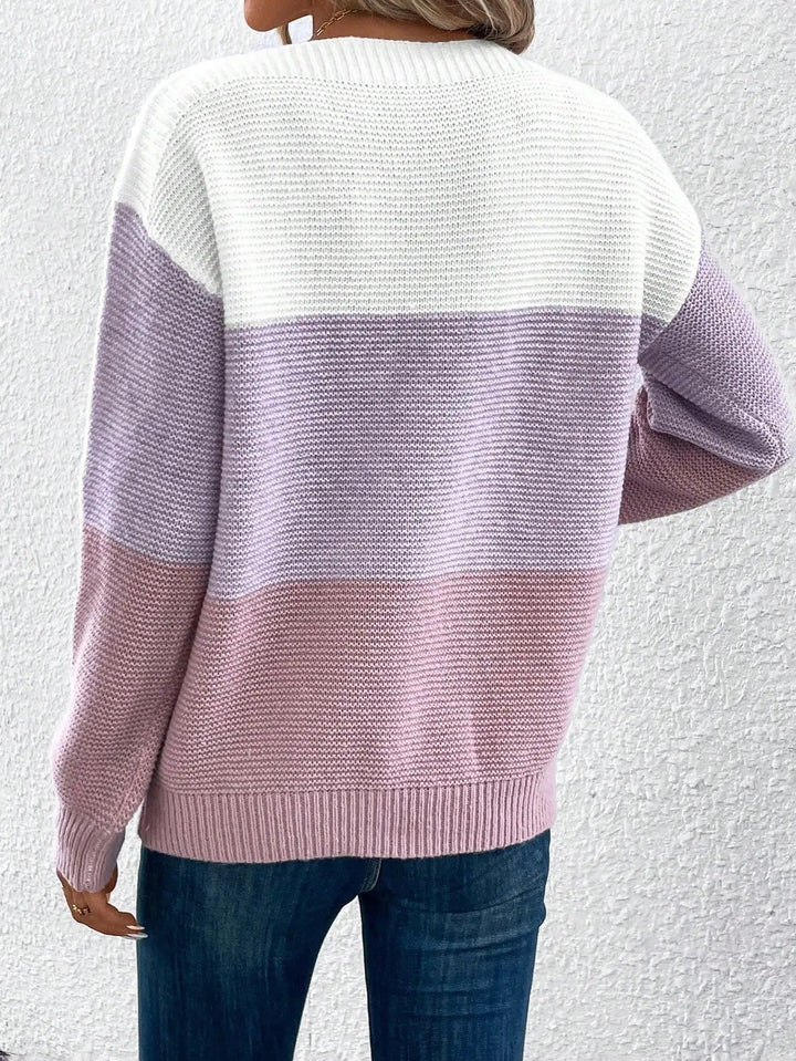 ODILE - COLORBLOCK KNIT SWEATER 9