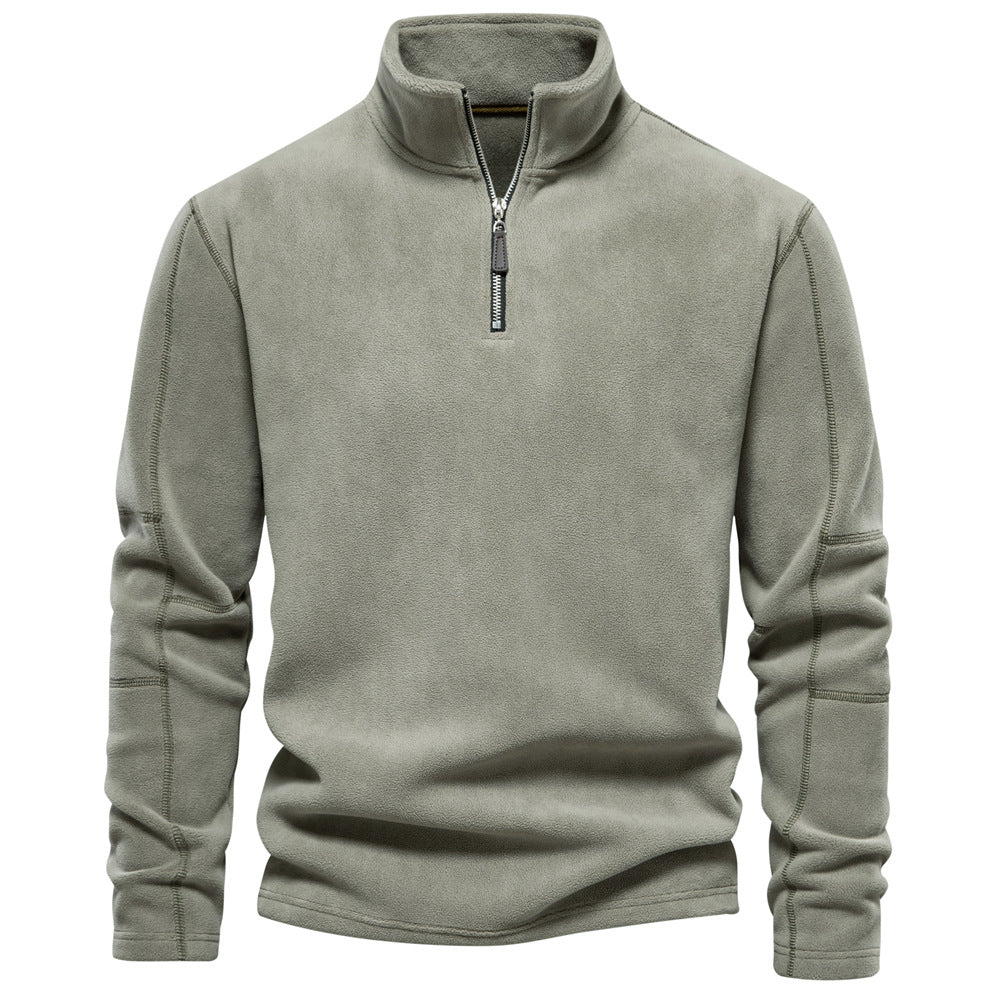 ODILON | MEN'S FLEECE PULLOVER QUARTER ZIP SWEATER WINTER 1