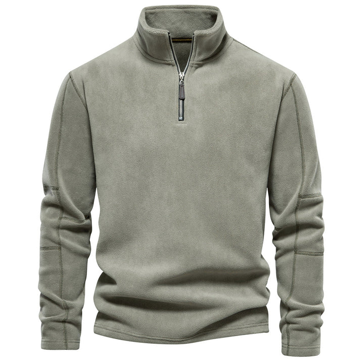 ODILON | MEN'S FLEECE PULLOVER QUARTER ZIP SWEATER WINTER 1