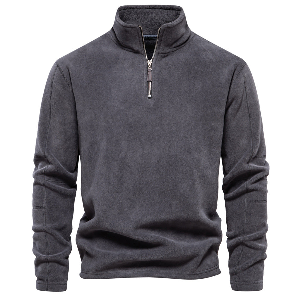 ODILON | MEN'S FLEECE PULLOVER QUARTER ZIP SWEATER WINTER 3