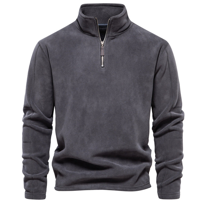 ODILON | MEN'S FLEECE PULLOVER QUARTER ZIP SWEATER WINTER 3