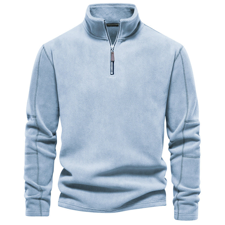 ODILON | MEN'S FLEECE PULLOVER QUARTER ZIP SWEATER WINTER 4