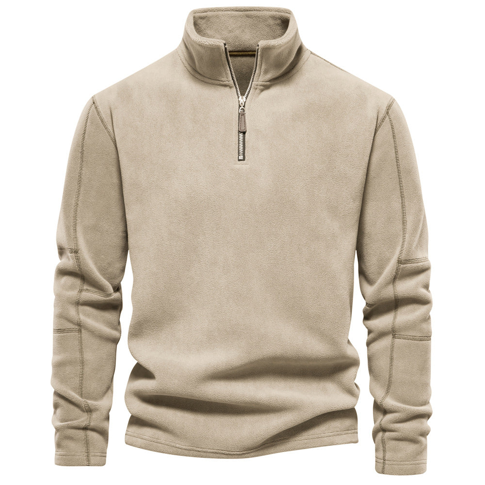 ODILON | MEN'S FLEECE PULLOVER QUARTER ZIP SWEATER WINTER 5