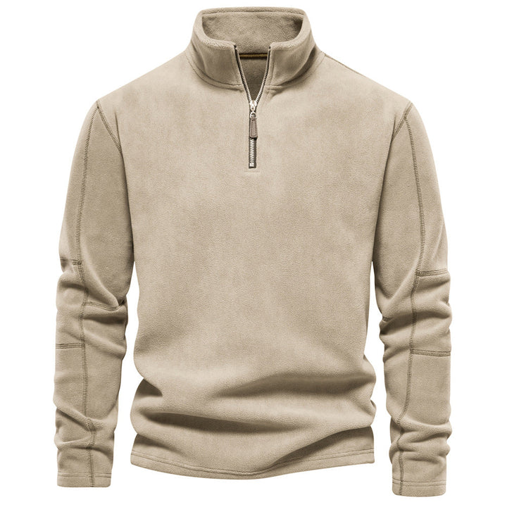 ODILON | MEN'S FLEECE PULLOVER QUARTER ZIP SWEATER WINTER 5