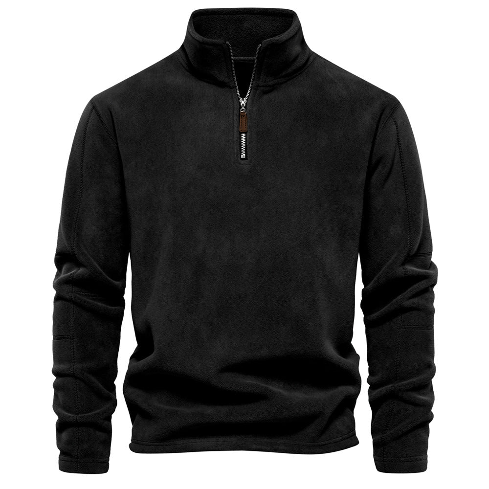 ODILON | MEN'S FLEECE PULLOVER QUARTER ZIP SWEATER WINTER 6