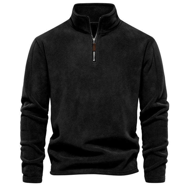 ODILON | MEN'S FLEECE PULLOVER QUARTER ZIP SWEATER WINTER 6
