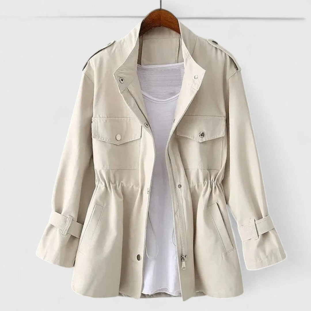 OLIVIA - DRAWSTRING WAIST WATERPROOF JACKET 1