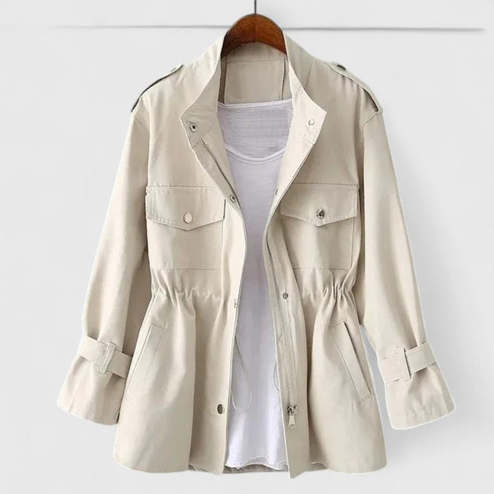 OLIVIA - DRAWSTRING WAIST WATERPROOF JACKET 1