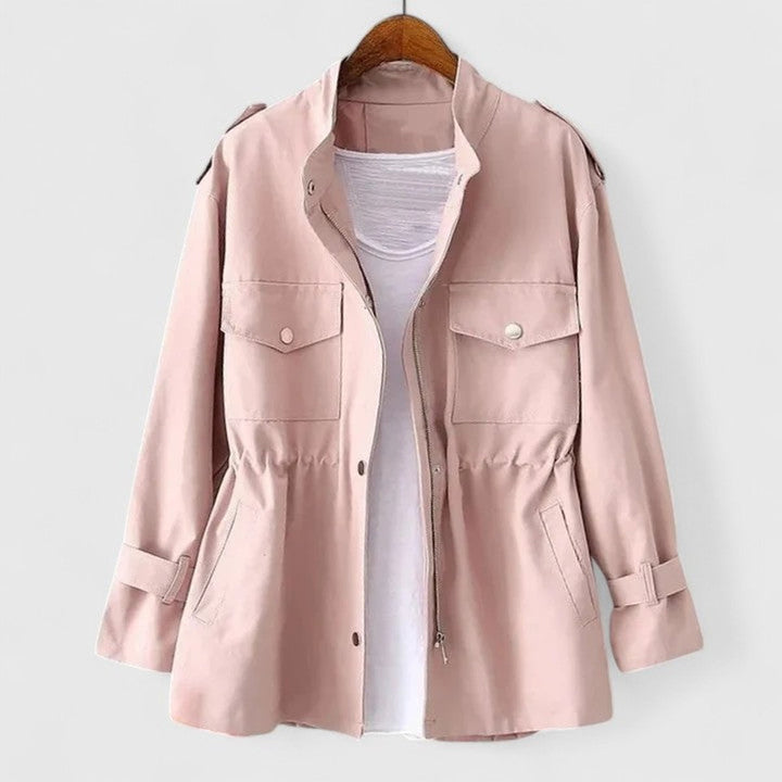 OLIVIA - DRAWSTRING WAIST WATERPROOF JACKET 2