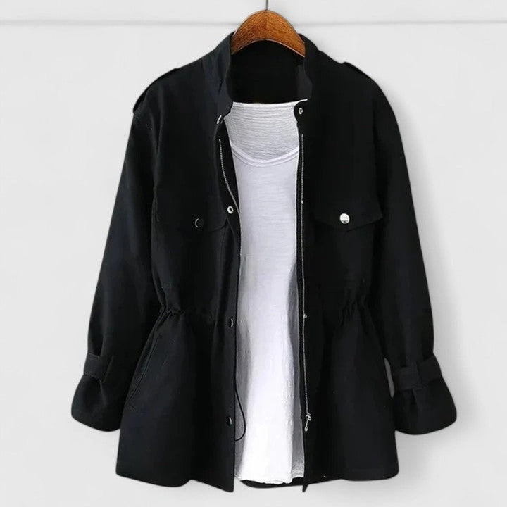 OLIVIA - DRAWSTRING WAIST WATERPROOF JACKET 4