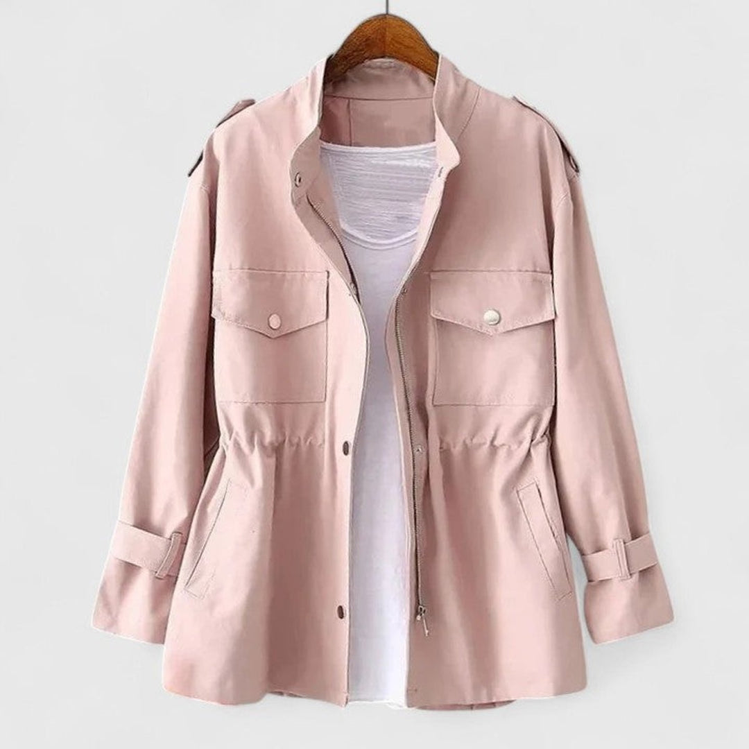 OLIVIA - DRAWSTRING WAIST WATERPROOF JACKET 5