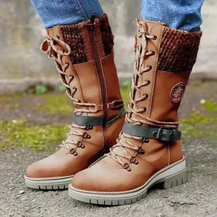 ORIANE | WOMEN'S ORTHOPEDIC KNEE HIGH BOOTS LACE UP WINTER 1