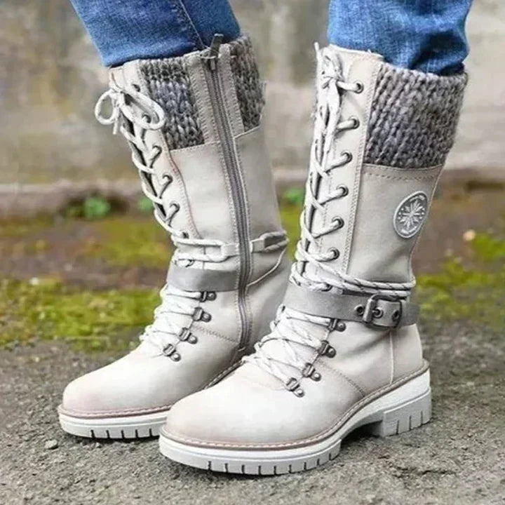 ORIANE | WOMEN'S ORTHOPEDIC KNEE HIGH BOOTS LACE UP WINTER 4