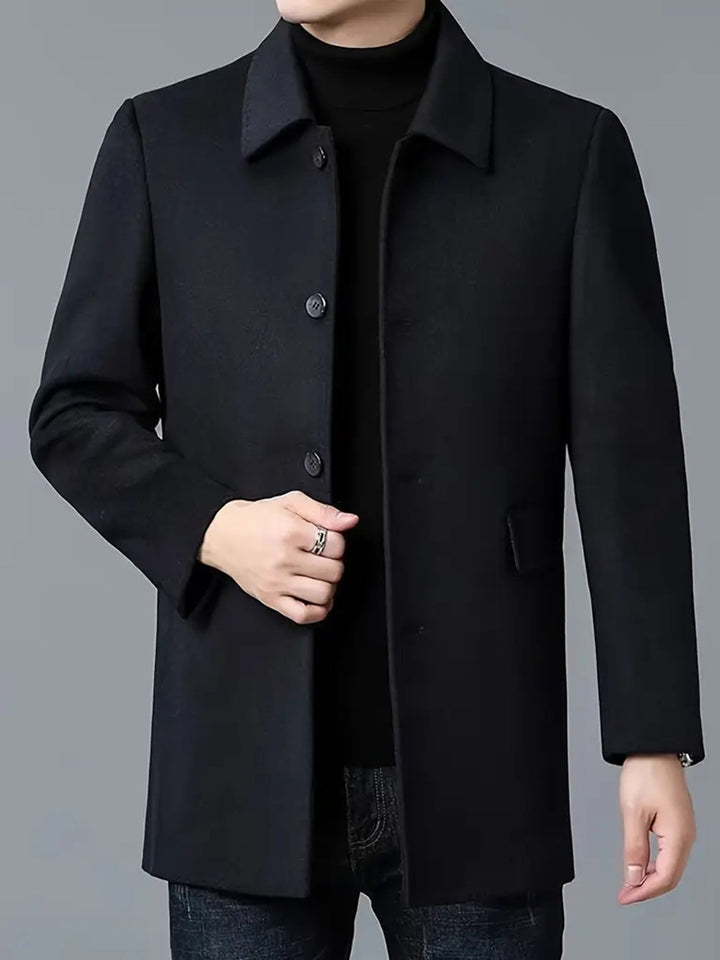 ORSON - SINGLE BREASTED WOOL BLEND OVERCOAT 2