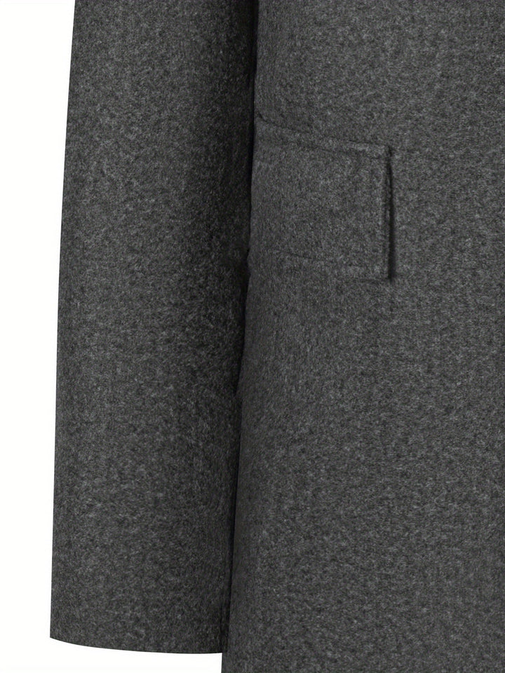 ORSON - SINGLE BREASTED WOOL BLEND OVERCOAT 4