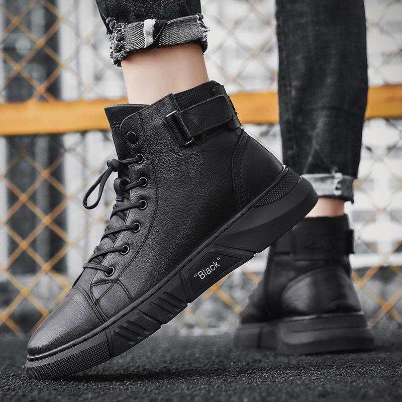 OSWALD - HIGH TOP LEATHER SNEAKER BOOTS 2
