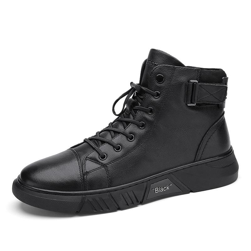 OSWALD - HIGH TOP LEATHER SNEAKER BOOTS 5