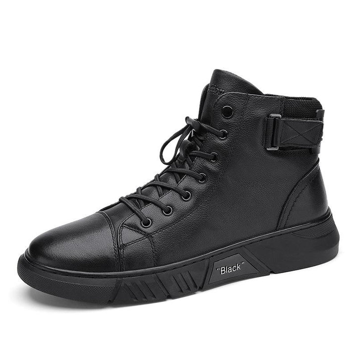 OSWALD - HIGH TOP LEATHER SNEAKER BOOTS 5