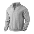 Pacome | Men's Cable Knit Quarter Zip Sweater
